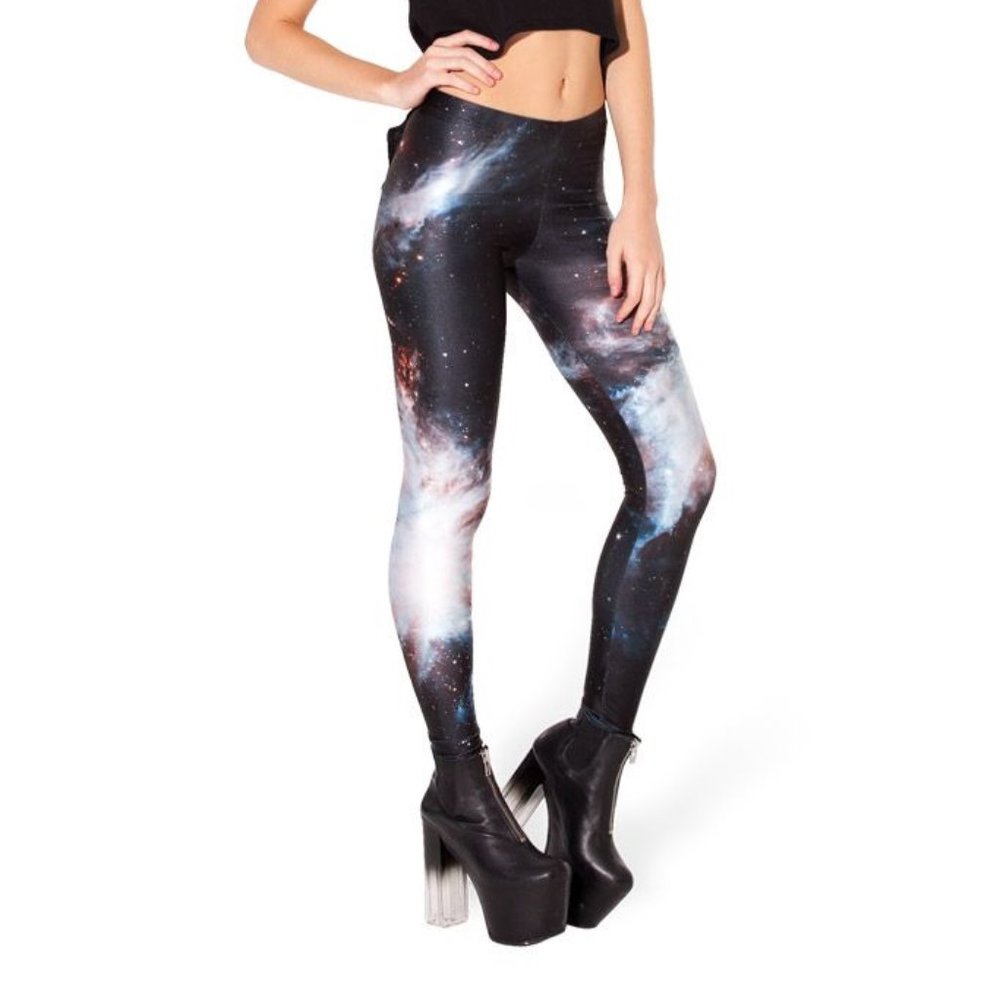 Blackmilk galaxy black leggings